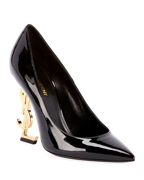 ysl gold pumps|ysl opyum pumps.